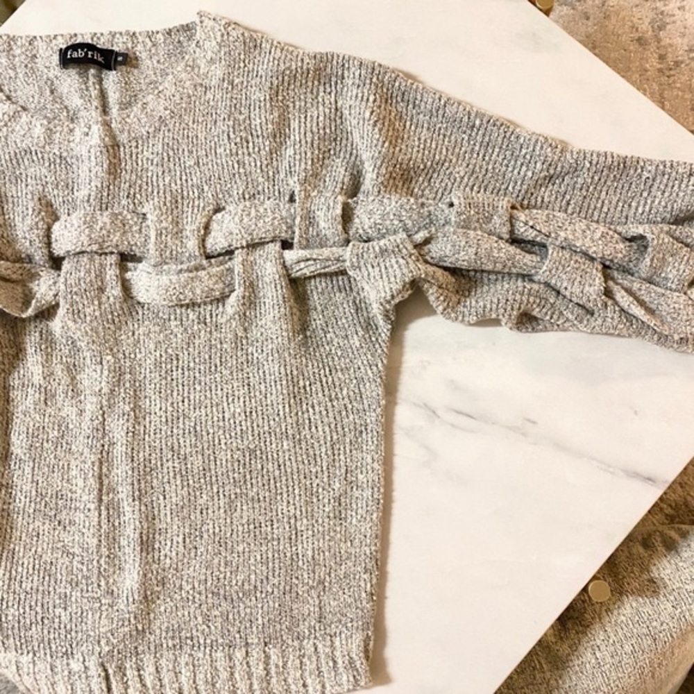 fab’rik Woven Grey Sweater